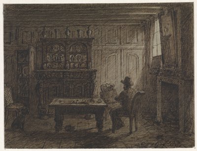 Man Sitting in a Room by Cornelis van der Griendt
