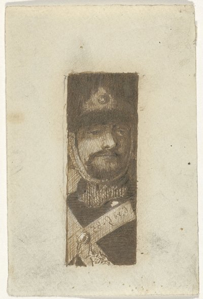 Portrait of a Soldier by Cornelis van der Griendt