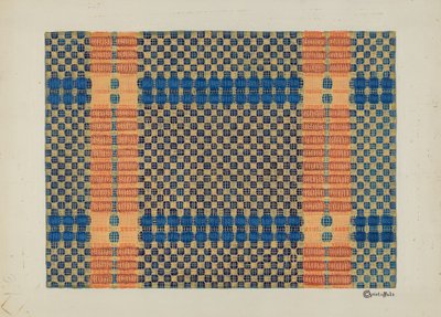 Coverlet (Reverse Side) by Cornelius Christoffels