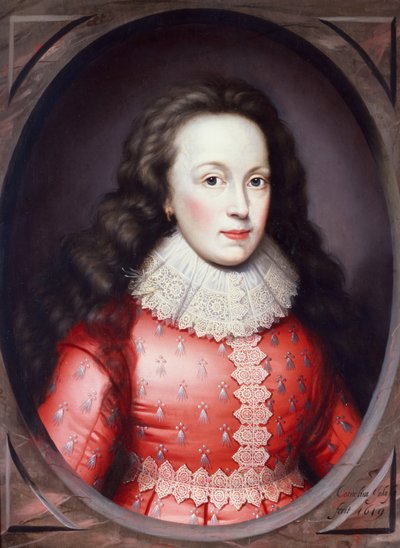 The Countess of Arundel in a Red Dress by Cornelius I Johnson
