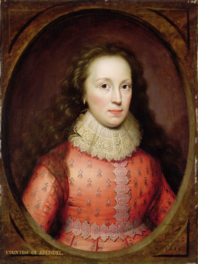Portrait of a Woman, Traditionally Identified as the Countess of Arundel, 1619 by Cornelius Janssen van Ceulen