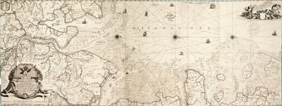 Chart of the North Sea by Cornelius Martin Wohlers