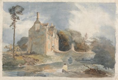 A Moated House by Cornelius Varley