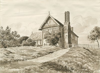 Betley - Farmhouse by Cornelius Varley