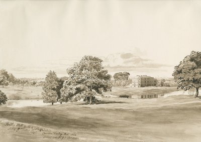 Betley Hall, Oct 1820 by Cornelius Varley