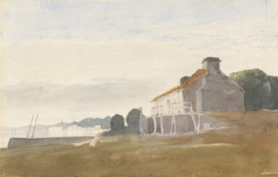 Cottage on a Bay by Cornelius Varley