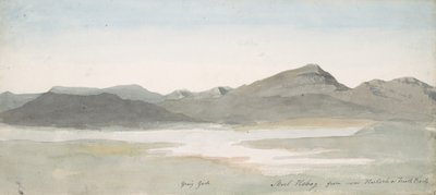 Craig Goch, Moel Hebog, North Wales, ca. 1802 by Cornelius Varley