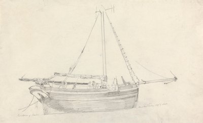 Fishing Vessel "Providence" of Scarborough by Cornelius Varley