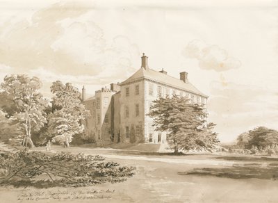 Wrottesley Hall, Aug 1820 by Cornelius Varley