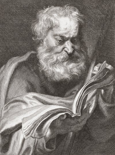 Thomas the Apostle, Doubting Thomas, Portrait by Cornelius van Caukercken