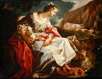 Rebecca as Shepherdess by Corrado Giaquinto