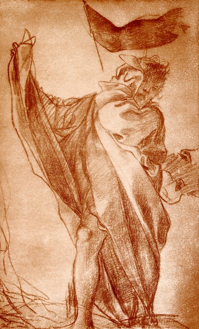 Design for an Apostle Figure for the Cathedral Dome at Parma by Antonio da Correggio