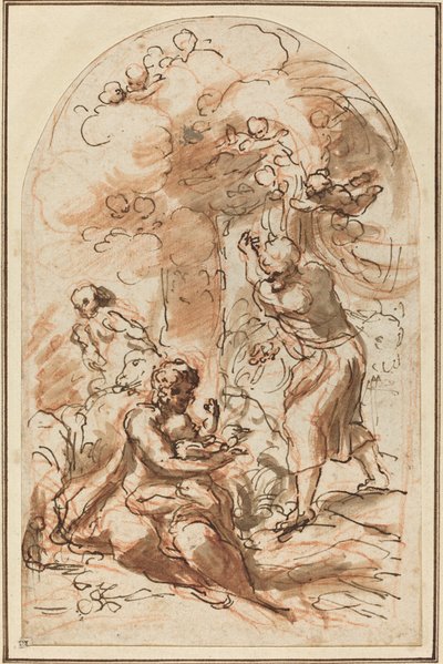 Study for the Madonna della Scodella by Correggio