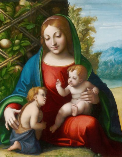 Virgin and Child with the Young Saint John the Baptist by Correggio