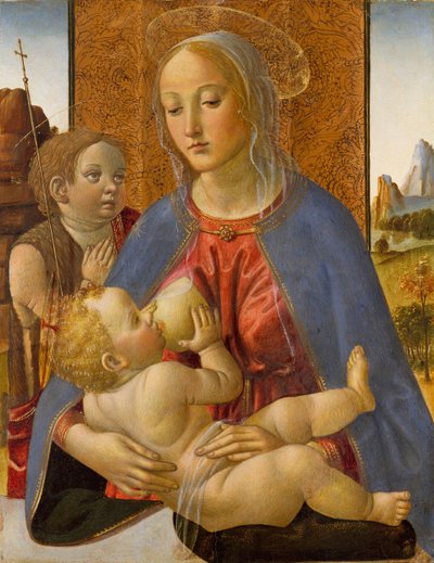 Madonna and Child with the Young Saint John the Baptist, ca. 1490 by Cosimo Rosselli