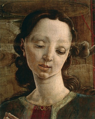 Annunciation (detail) by Cosimo Tura