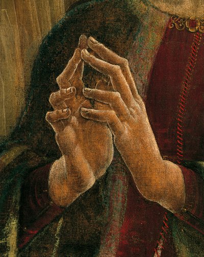 Annunciation (detail) by Cosimo Tura