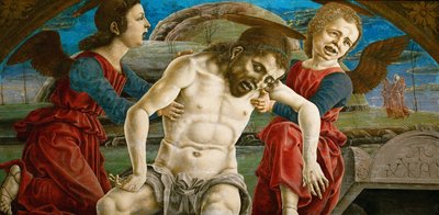 The Body of Christ, Surrounded by Angels by Cosimo Tura