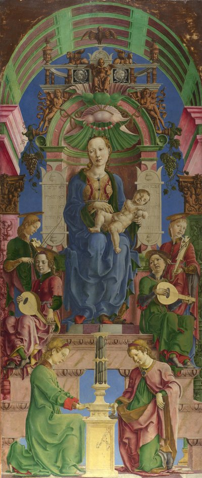 The Virgin and Child Enthroned by Cosimo Tura