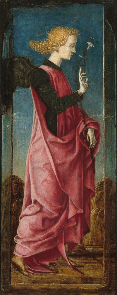 The Archangel Gabriel (detail), c. 1470-1480 by Cosmè Tura