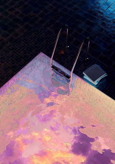 Iridescent Pool Reflections by CosmoZach