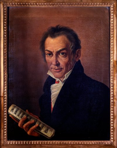 Portrait of Nicola Antonio Zingarelli, Italian composer and organist by Costanzo Angelini