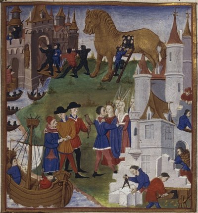 Illustration for the Epic The Aeneid by Virgil, 1450-1499 by Coëtivy Master