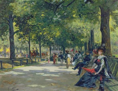 Hyde Park, London by Count Girolamo Pieri Nerli