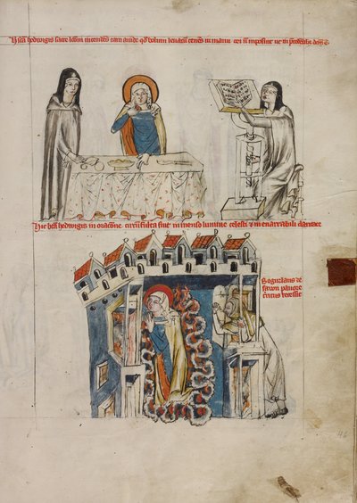 Hedwig Listening to a Reading; Hedwig Praying by Court workshop of Duke Ludwig I of Liegnitz and Brieg
