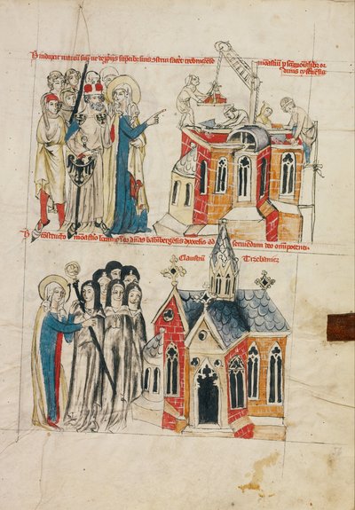 Hedwig and the New Convent; Nuns from Bamberg Settling at the New Convent by Court workshop of Duke Ludwig I of Liegnitz and Brieg