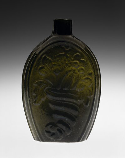 Figured Flask by Coventry Glass Works