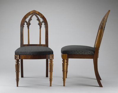 Pair of Side Chairs, c. 1844 by Crawford Riddell