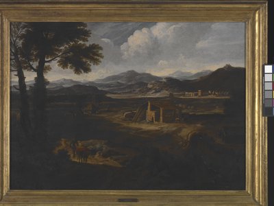 A Southern Italian Landscape by Crescenzio Onofri