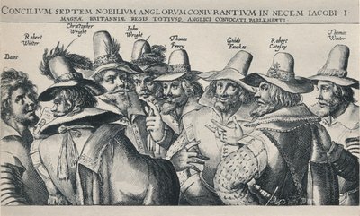 The Gunpowder Plot Conspirators, 1605, 1904 by Crispijn de Passe I