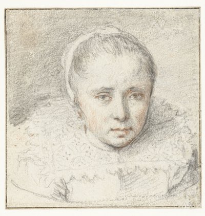 Portrait of a Young Woman by Crispijn van de Passe (I) (attributed to)
