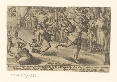 Atalanta en Hippomenes, Metamorphoses of Ovid (series title) by Crispijn van de Passe (I)