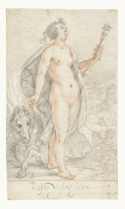 Aurora or Dawn (The Four Parts of the Day) by Crispijn van de Passe (I)
