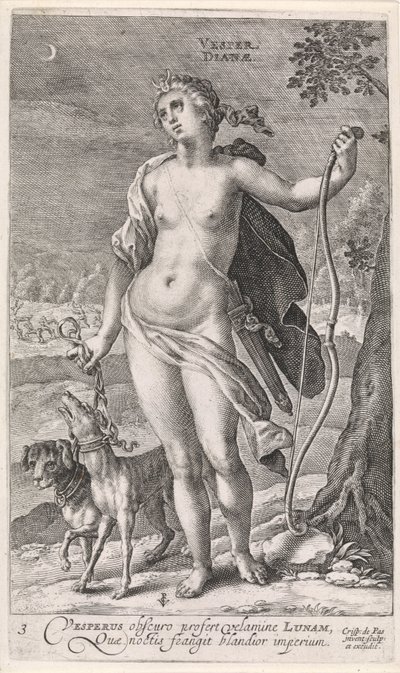 Evening (The Four Times of the Day) by Crispijn van de Passe (I)