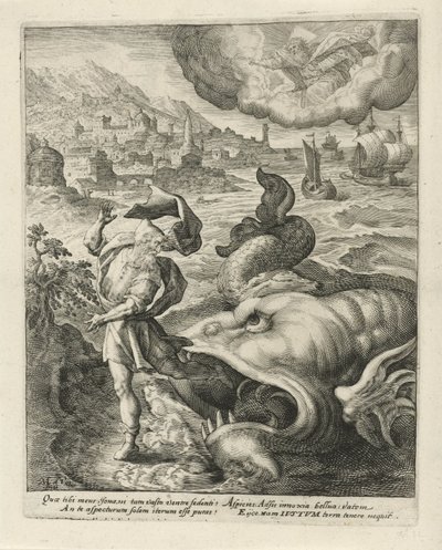 The Fish Spits Jonah onto the Land by Crispijn van de Passe (I)