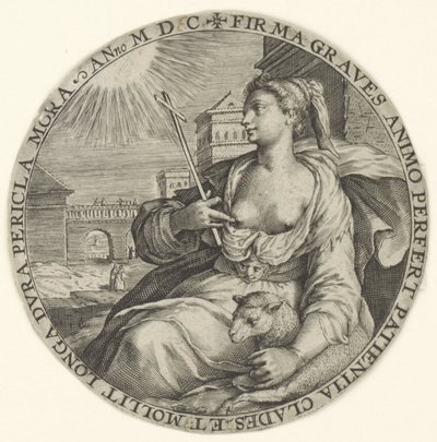 Patience (Theological Virtues) by Crispijn van de Passe (I)