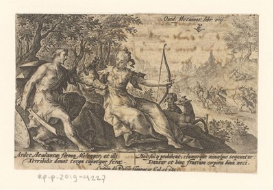 Meleager and Atalanta (Metamorphoses by Ovid) by Crispijn van de Passe (I)