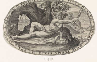 Mercury Gods and Goddesses Involved in the Judgment of Paris (series title) by Crispijn van de Passe (I)