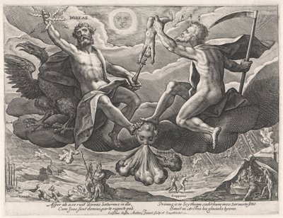 North Wind (The Four Winds) by Crispijn van de Passe (I)