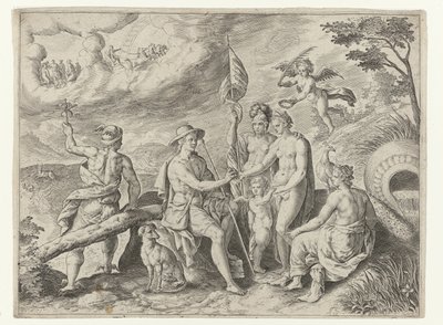 The Judgment of Paris (Metamorphoses of Ovid) by Crispijn van de Passe (I)