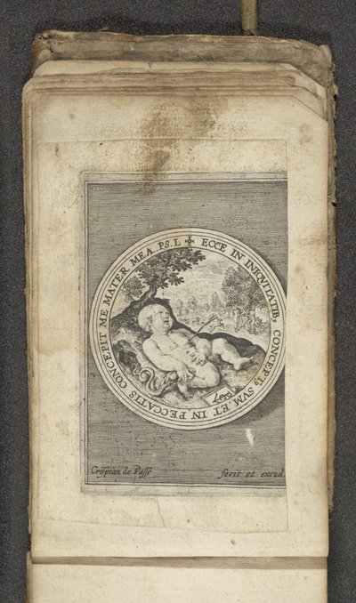 Putto with Pierced Heart by Crispijn van de Passe (I)