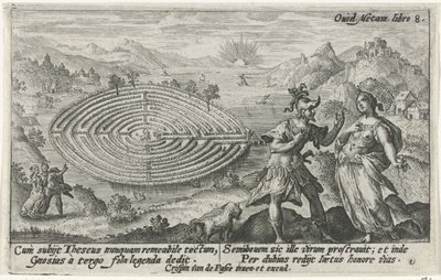 Theseus and Ariadne by Crispijn van de Passe (I)