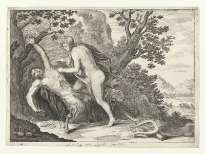 Apollo Flaying Marsyas by Crispijn van de Passe (II) (attributed to)