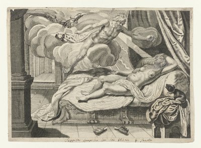 Jupiter and Semele by Crispijn van de Passe (II) (attributed to)