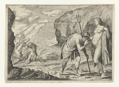 Neptune and Caenis by Crispijn van de Passe (II) (attributed to)