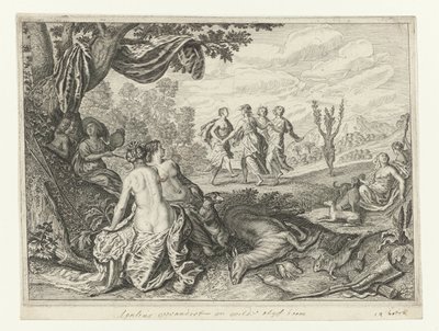 Apulian Shepherd Transformed into an Olive Tree by Crispijn van de Passe (II) (workshop of)